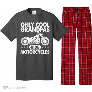 Only Cool Grandpas Ride Motorcycles Pajama Set