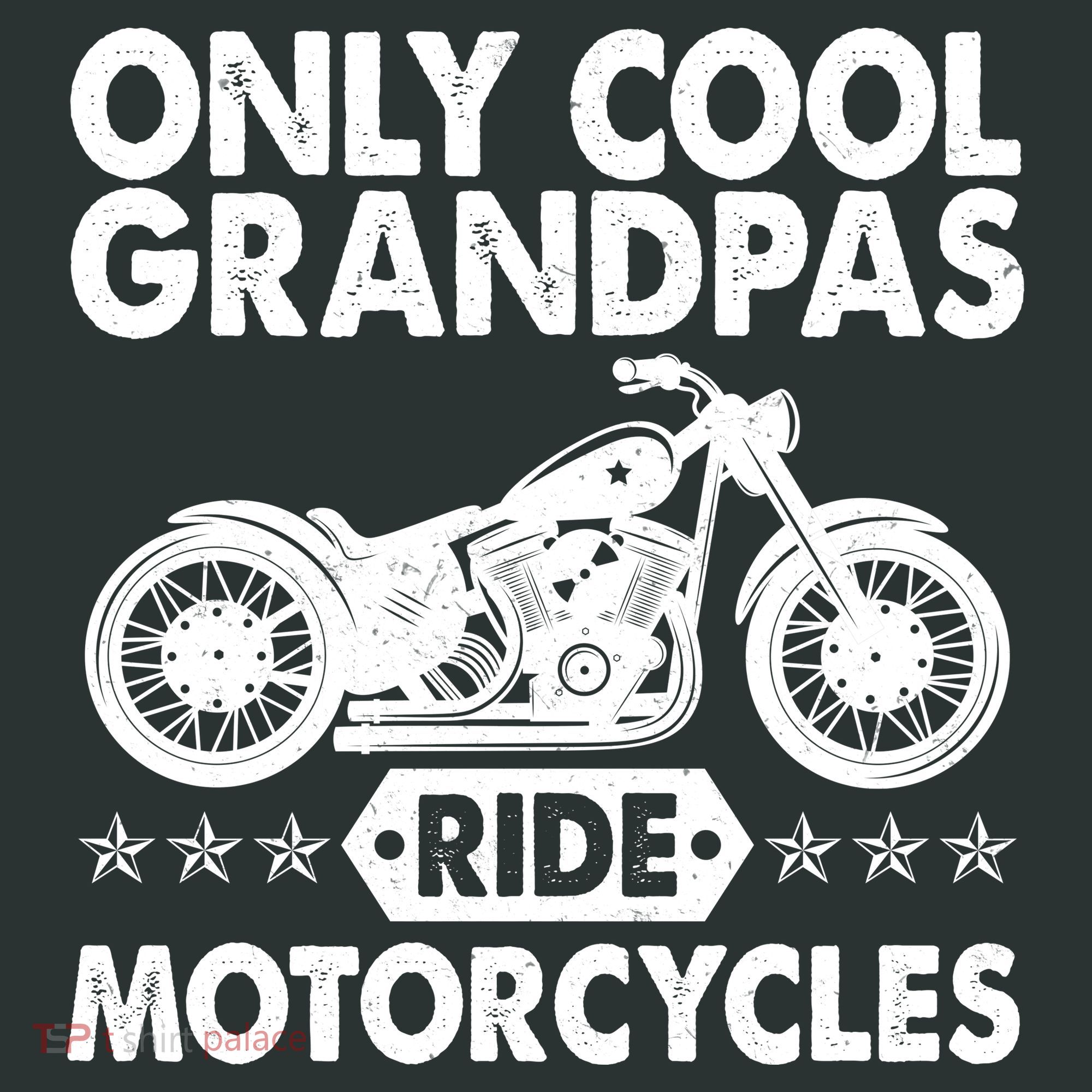 Only Cool Grandpas Ride Motorcycles Baby Bodysuit