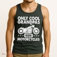 Only Cool Grandpas Ride Motorcycles Tank Top thumb 3