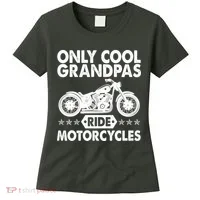 Only Cool Grandpas Ride Motorcycles Women's T-Shirt thumb 0