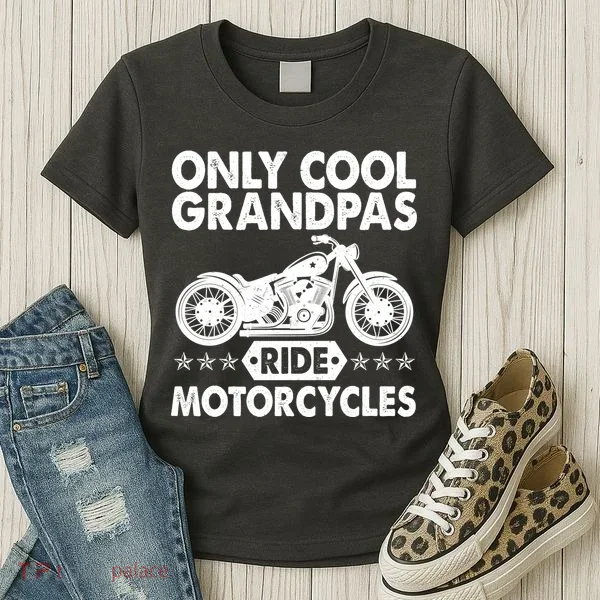 Only Cool Grandpas Ride Motorcycles Women's T-Shirt