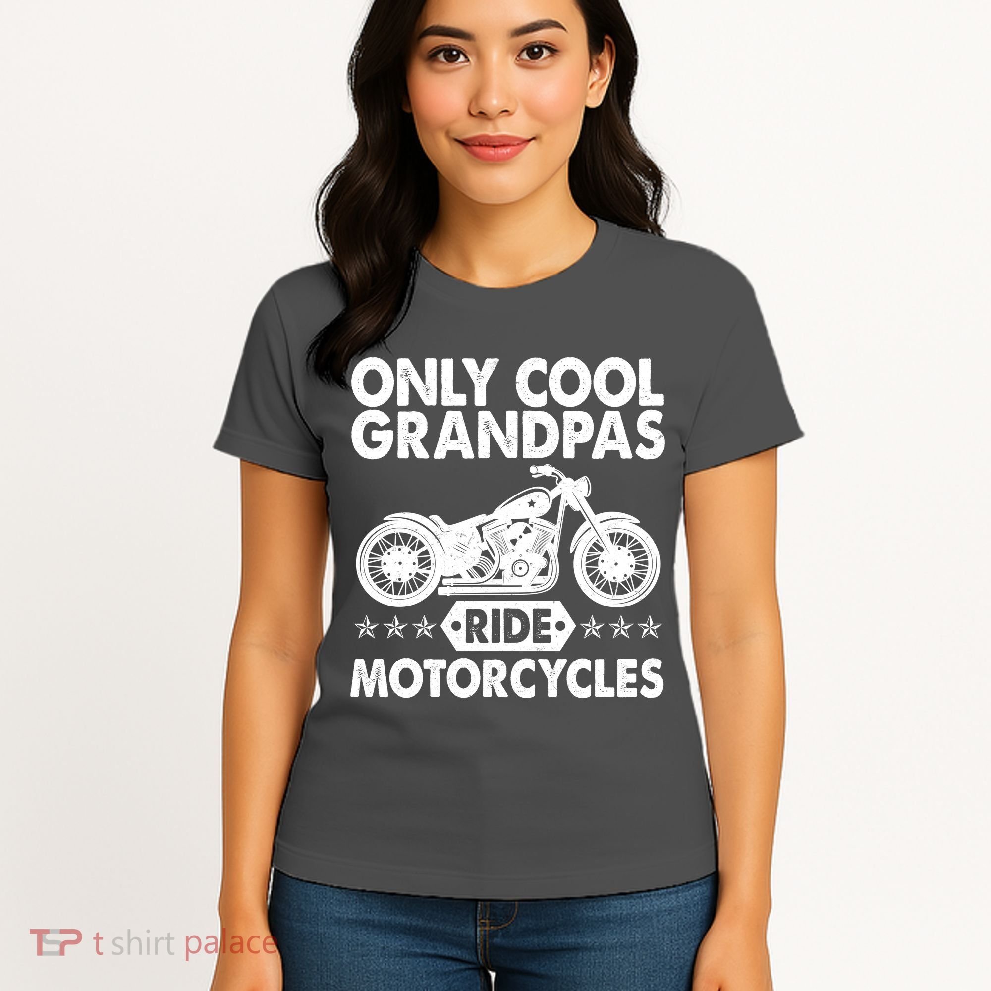 Only Cool Grandpas Ride Motorcycles Women's T-Shirt