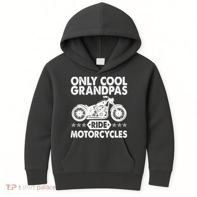 Only Cool Grandpas Ride Motorcycles Kids Hoodie