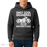 Only Cool Grandpas Ride Motorcycles Kids Hoodie thumb 4