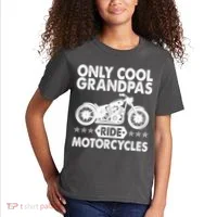 Only Cool Grandpas Ride Motorcycles Kids T-Shirt thumb 2