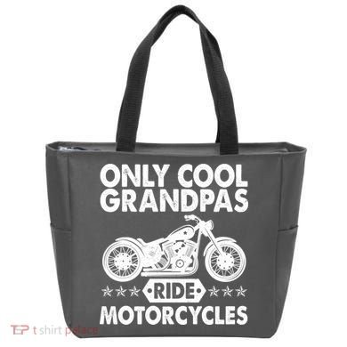 Only Cool Grandpas Ride Motorcycles Tote Bag