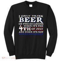 Only Drink Beer On Two Occasions Sweatshirt thumb 0