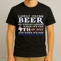 Only Drink Beer On Two Occasions T-Shirt thumb 3