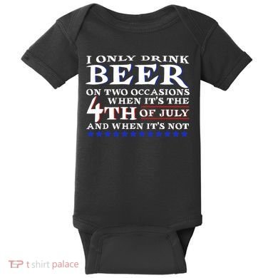 Only Drink Beer On Two Occasions Baby Bodysuit