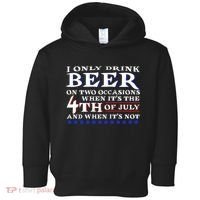 Only Drink Beer On Two Occasions Toddler Hoodie thumb 0