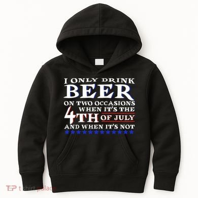 Only Drink Beer On Two Occasions Kids Hoodie