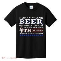Only Drink Beer On Two Occasions Kids T-Shirt thumb 0