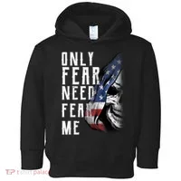 Only Fear Need Fear Me Toddler Hoodie thumb 0