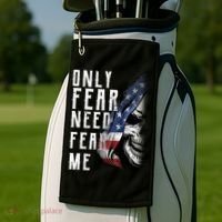Only Fear Need Fear Me Golf Towel thumb 2