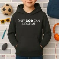 Only God Can Judge Me Kids Hoodie thumb 2