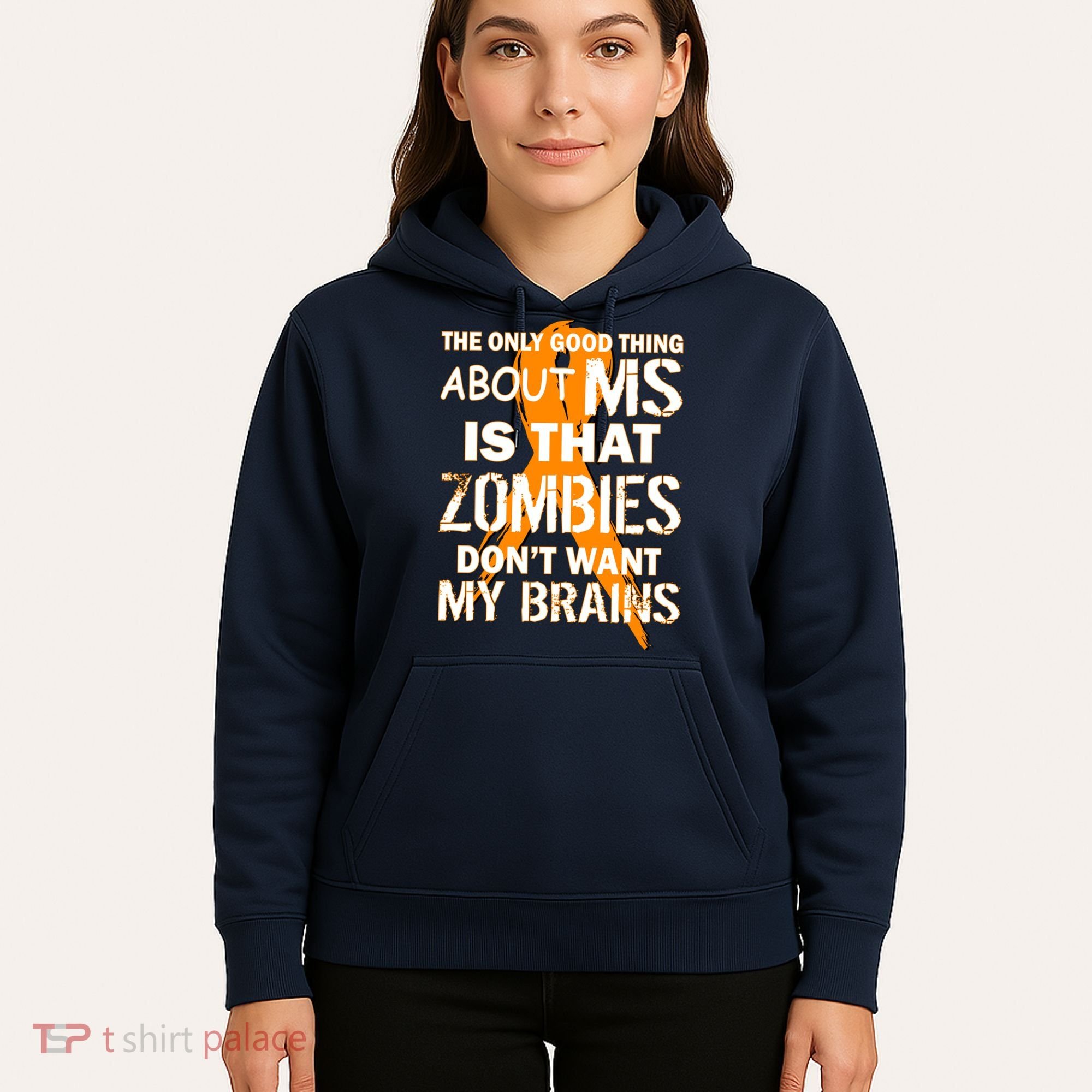 Only Good Thing About MS Zombies Don't Want My Brains Hoodie
