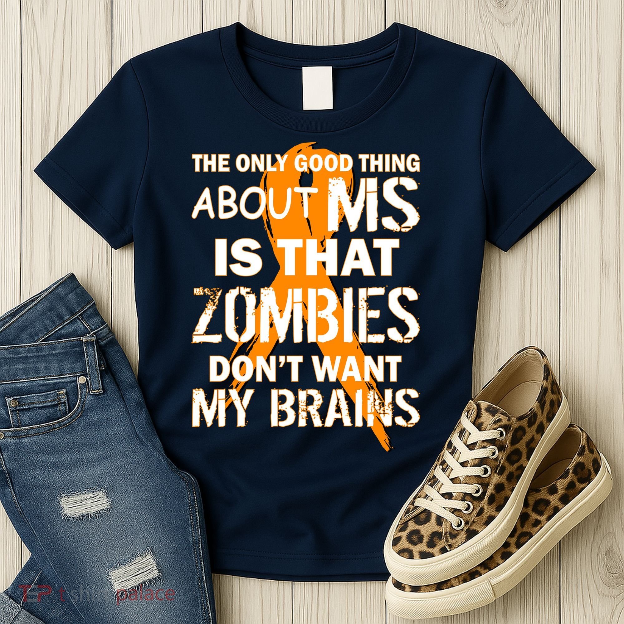 Only Good Thing About MS Zombies Don't Want My Brains Women's T-Shirt