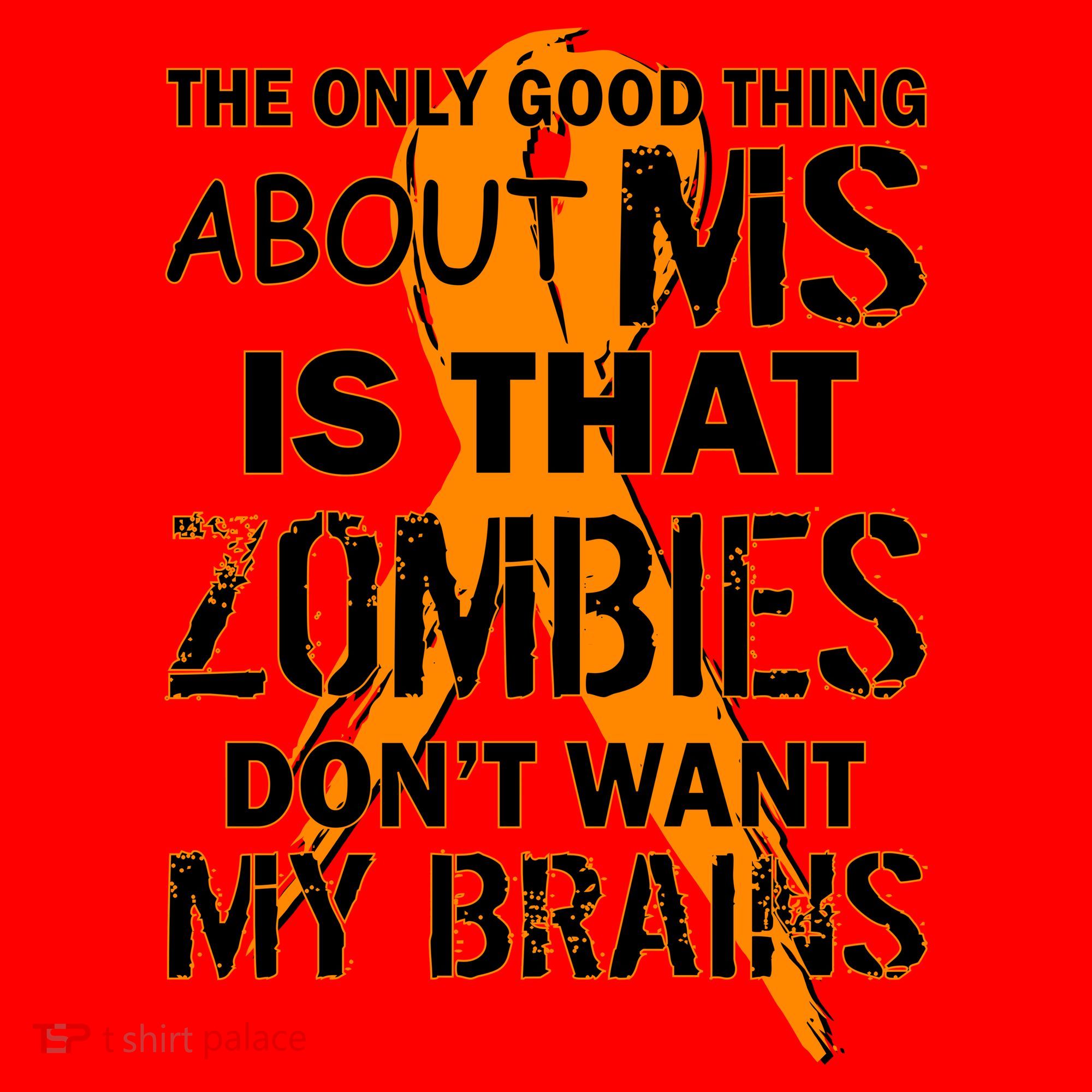 Only Good Thing About MS Zombies Don't Want My Brains Santa Hat