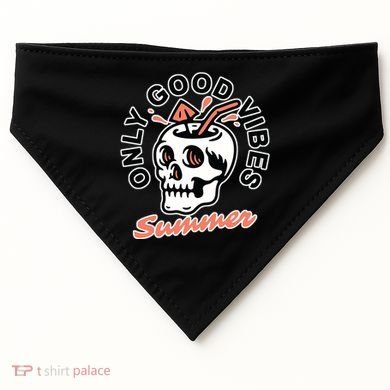 Only Good Vibes Summer USA-Made Doggie Bandana