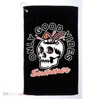 Only Good Vibes Summer Golf Towel thumb 0