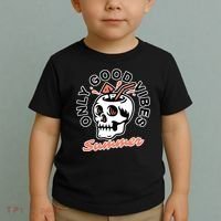 Only Good Vibes Summer Toddler T-Shirt thumb 2
