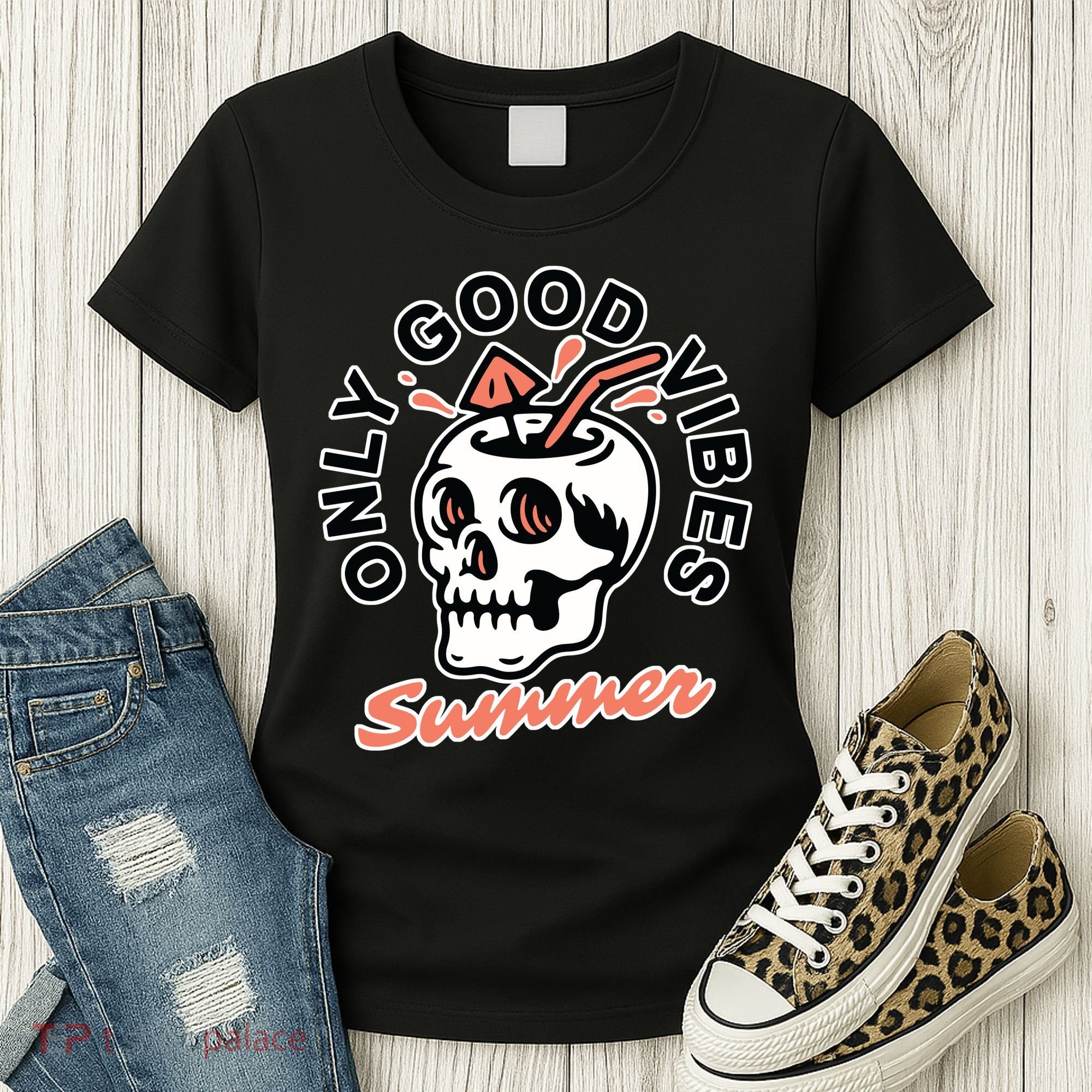 Only Good Vibes Summer Women's T-Shirt