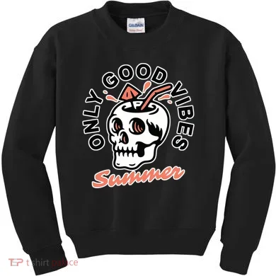 Only Good Vibes Summer Kids Sweatshirt