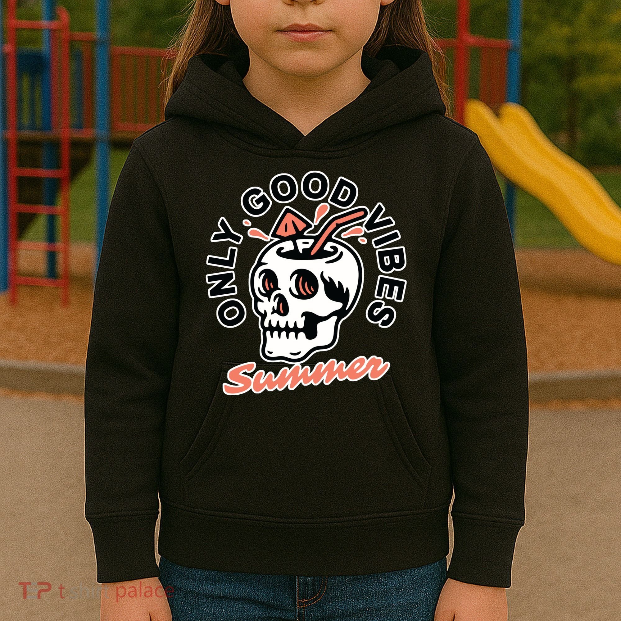 Only Good Vibes Summer Kids Hoodie