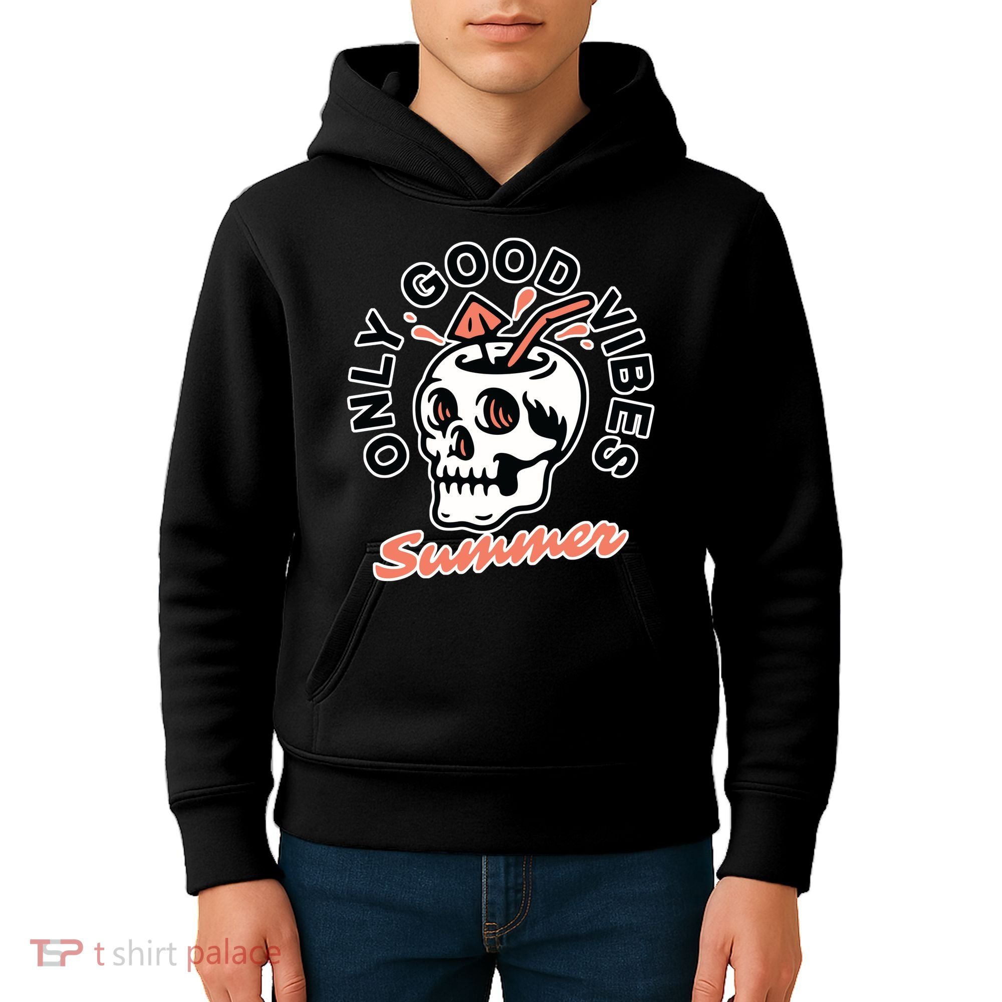 Only Good Vibes Summer Kids Hoodie