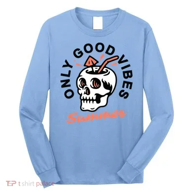 Only Good Vibes Summer Long Sleeve Shirt