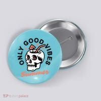 Only Good Vibes Summer Button thumb 0