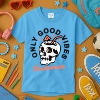 Only Good Vibes Summer Kids T-Shirt thumb 3