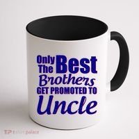 Only The Best Brother Get Promoted To Uncle New Baby Coffee Mug thumb 1