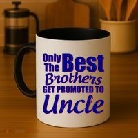 Only The Best Brother Get Promoted To Uncle New Baby Coffee Mug thumb 4