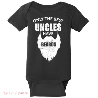 Only The Best Uncles Have Beards Baby Bodysuit