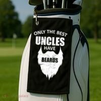 Only The Best Uncles Have Beards Golf Towel thumb 2