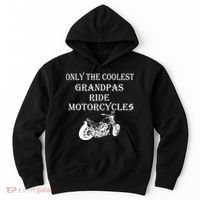 Only The Coolest Grandpas Ride Motorcycles Bike Hoodie thumb 0