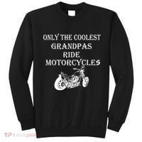 Only The Coolest Grandpas Ride Motorcycles Bike Sweatshirt thumb 0