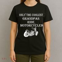 Only The Coolest Grandpas Ride Motorcycles Bike T-Shirt thumb 4