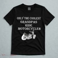 Only The Coolest Grandpas Ride Motorcycles Bike T-Shirt thumb 5