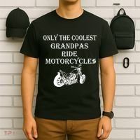 Only The Coolest Grandpas Ride Motorcycles Bike T-Shirt thumb 6