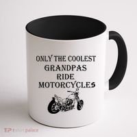 Only The Coolest Grandpas Ride Motorcycles Bike Coffee Mug thumb 1