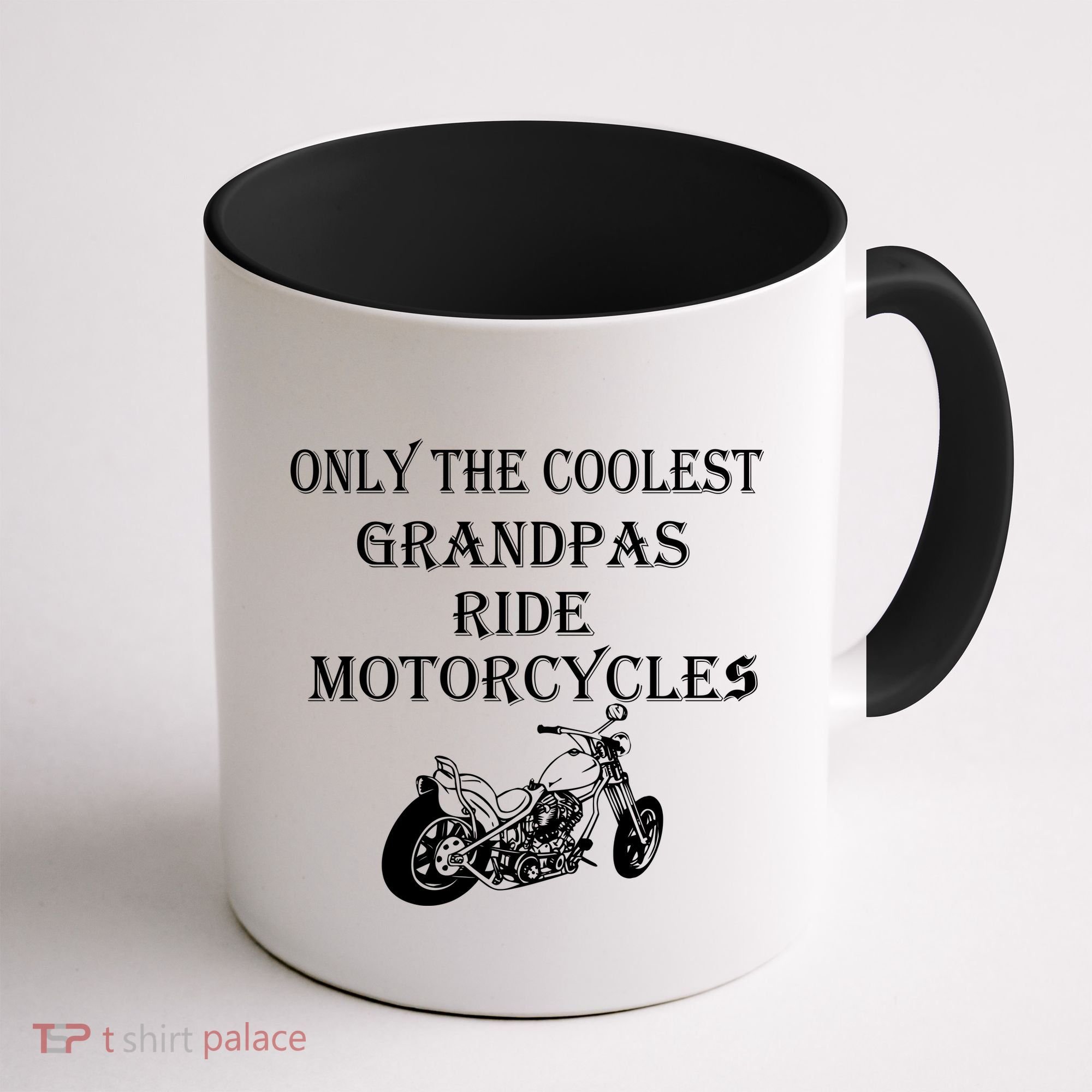 Only The Coolest Grandpas Ride Motorcycles Bike Coffee Mug