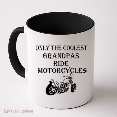 Only The Coolest Grandpas Ride Motorcycles Bike Coffee Mug