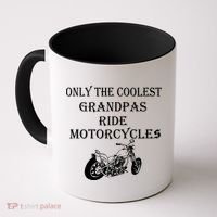 Only The Coolest Grandpas Ride Motorcycles Bike Coffee Mug thumb 0
