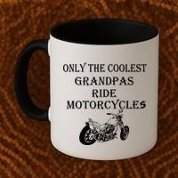 Only The Coolest Grandpas Ride Motorcycles Bike Coffee Mug thumb 2