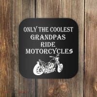 Only The Coolest Grandpas Ride Motorcycles Bike Coaster thumb 0