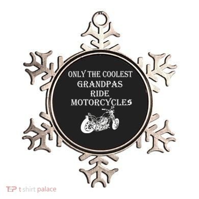 Only The Coolest Grandpas Ride Motorcycles Bike Ornament