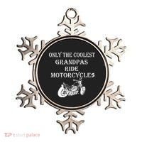 Only The Coolest Grandpas Ride Motorcycles Bike Ornament thumb 0