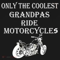 Only The Coolest Grandpas Ride Motorcycles Bike Ornament thumb 1